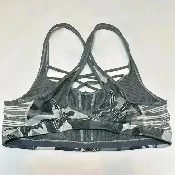 Athleta Sports Bra XL Women's Exercise Run Walk Workout Yoga Plus Straps Floral - Picture 5 of 7